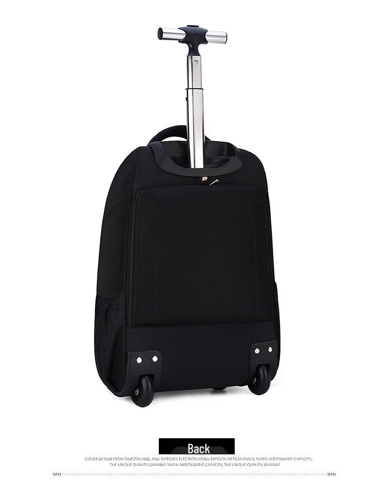 Rollender Laptop-Rucksack - Vielseitige Reise- und Schultasche mit Rollen