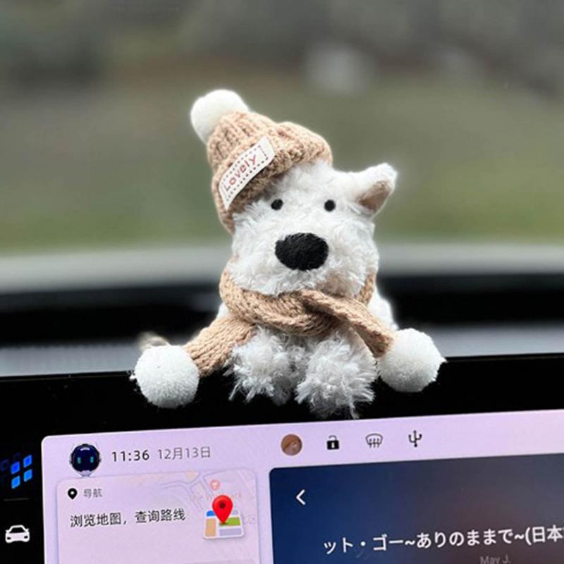 For Refer To Description Cartoon Car Ornament Car Decorative Ornament Plush Dog Car Decorative Items Car Decoration Centre