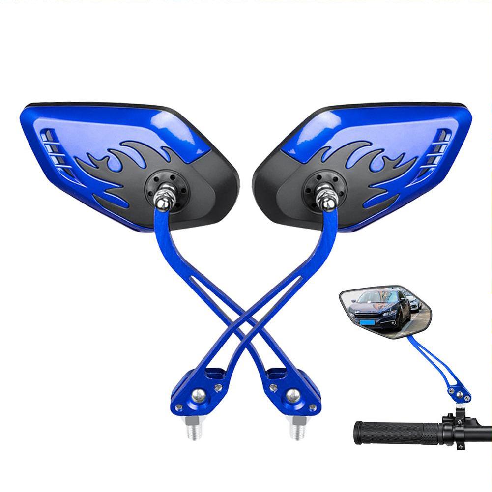 Bicycle Handlebar Rear View Mirror Adjustable Rotatable Reversing Mirror Electric Bike Scooter Accessories