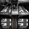 Maßgefertigte Auto-Fußmatten Set Vorne & Hinten Union Jack für Mini Cooper 2007-2023 R55 R56 R57 R60 R61 F54 F55 F56 F57 F60 Clu