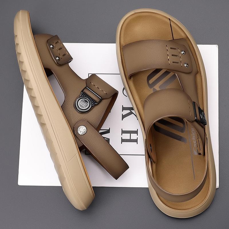Men's Shoes Platform Sandals 2025 New Summer Soft-soled Beach Shoes Casual Cool Slippers Men 2025