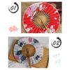 Runder Bambus-Handfächer Chinesischer Stil Blumenmuster Tragbarer Faltfächer Mit Quaste Hochzeitstanz Handgehaltene Fächer Party-Dekoration Geschenk