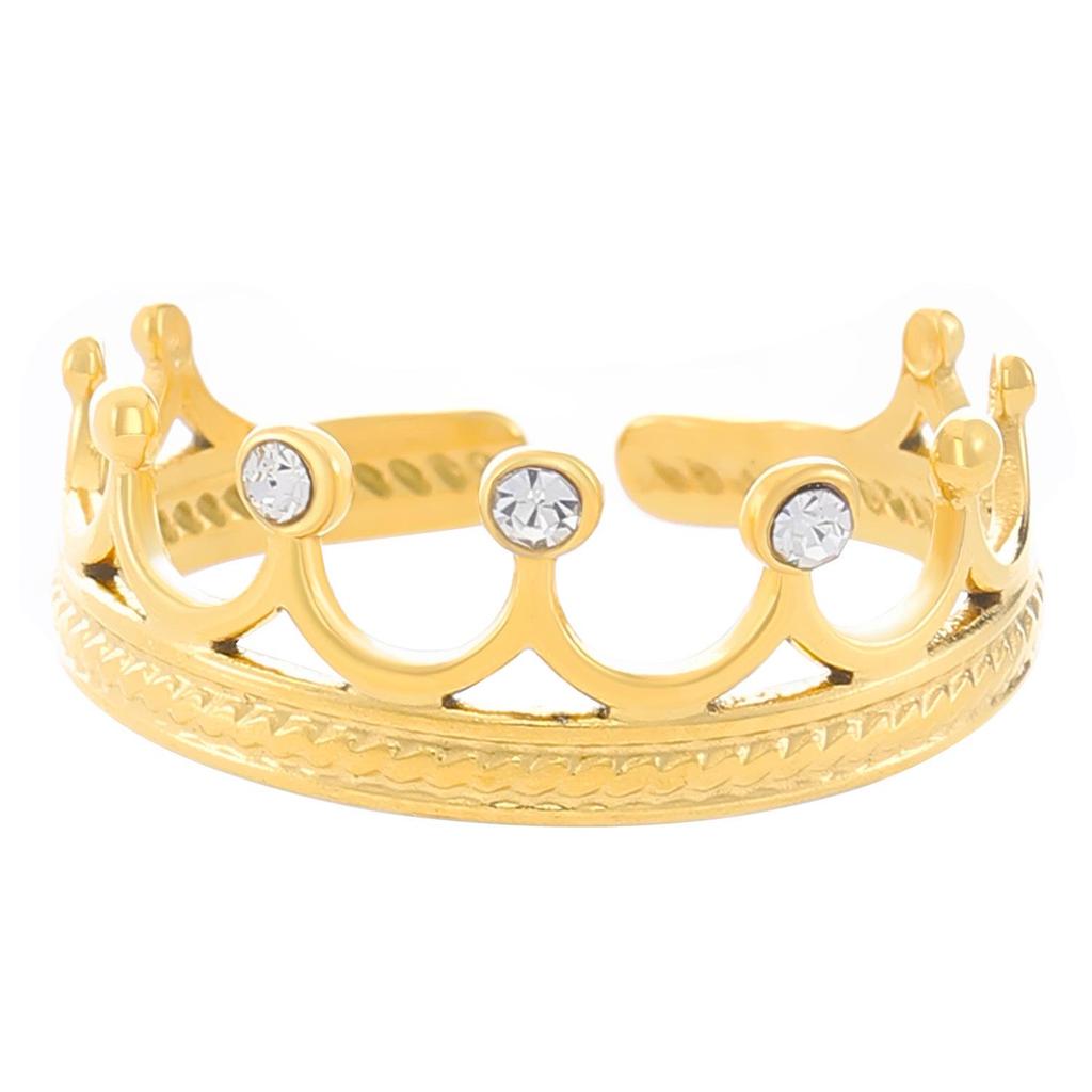 High-End Edelstahl Blumen- & Seestern Offener Ring für Damen