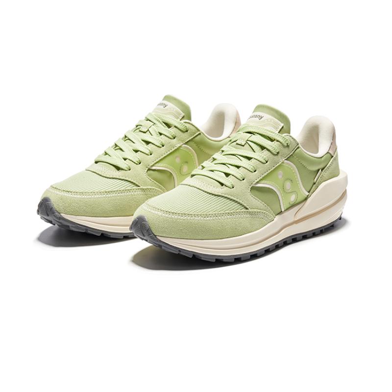 SAUCONY JAZZ RENEW Slip Resistant Low Top Casual Shoes Unisex Green Saucony S79040-7