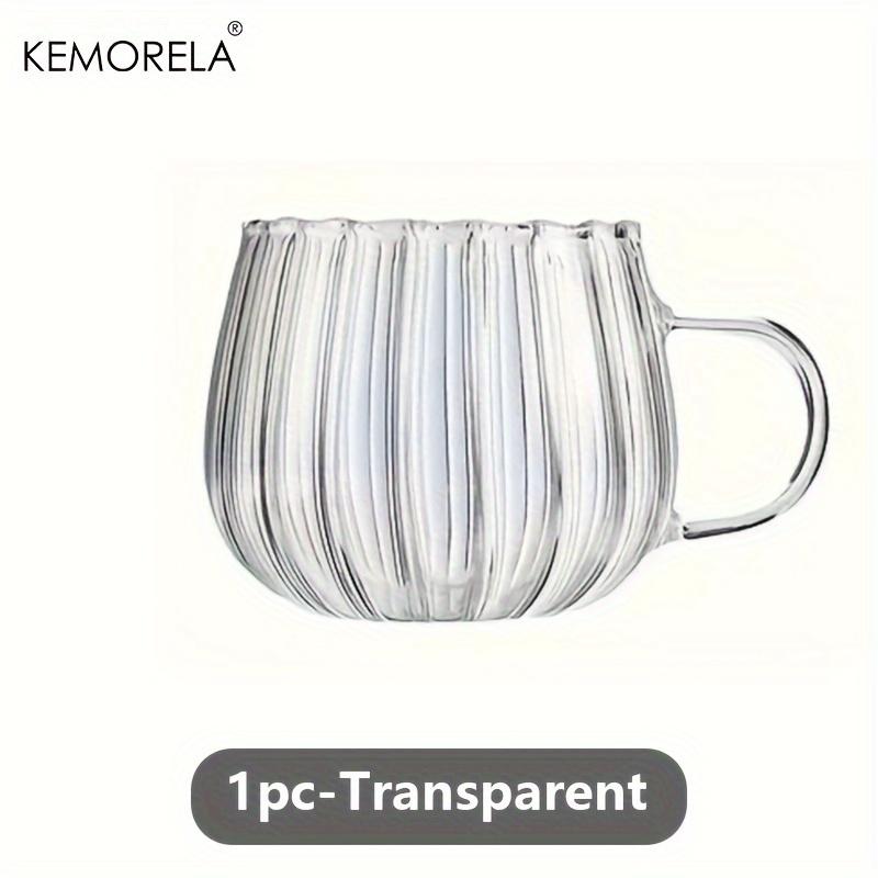

KEMORELA 1/4/6 шт. Стеклянные чашки в форме тыквы на Хэллоуин, стакан для воды из высокоборосиликатного стекла, 450 мл, стаканы для питья кофе и сока 301-400ml