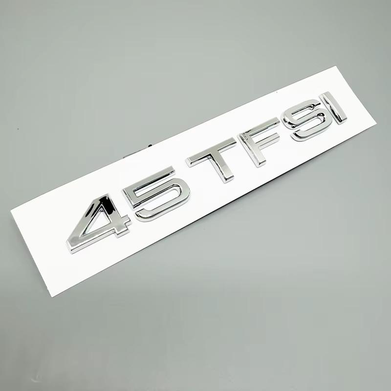 for v1 Q6 Trunk Displacement Letter Sticker plastic 40TFSI 45TFSI 50TFSI TFSI 45TDI TDI 40TDI 50TDI Car Sticker Accessories