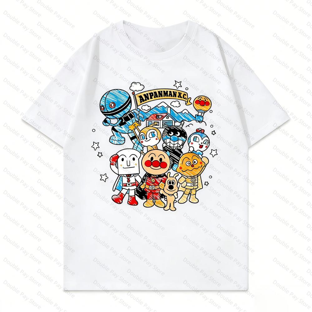 

Vintage AAnpanUnisex Friends Print T Shirt Harajuku Streetwear Funny Cartoon Crewneck Tops for Unisexs YK2 Shirts Women tshirts S