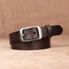 First Layer Cowhide Belt, Genuine Leather, Retro Versatile Tree Paste Leather Pin Buckle, Retro Belt, Young And Middle-Aged Belt Men