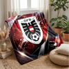 Austria Football Printed Flannel Blanket Skin Friendly Warm Decorative Throw for Indoor Couch Bed Daily Use