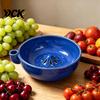 Modern Ceramic Fruit Tray Berry Self Rinsing Bowl with Integrated Drain, Vortex Automatic Home Kitchen Washing Gadget Cleaning Colander, Efficient for