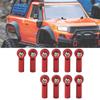 10Pcs Aluminium Alloy M4   and Negative Thrd Tie Push Link Rod Joint For 1/10 Model RC Car