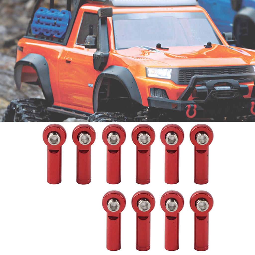 10Pcs Aluminium Alloy M4 and Negative Thrd Tie Push Link Rod Joint For 1/10 Model RC Car