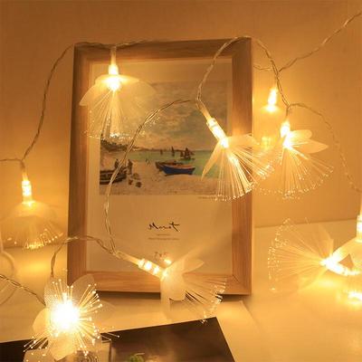 LED Fiber Optic Flower String Lights