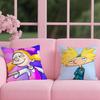 Hey Arnold Cushion Cover Reversible Plush Pillow Cover – For Car, Sofa, Bedroom, Perfect As A Gift.