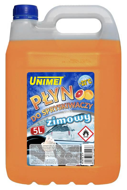 Winter Windscreen Washer Fluid 5L Do-22 On Ethanol Orange - Fluid 5L Zi P