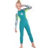Kids Girls 2.5mm Neoprene Full Body Wetsuit Long Sleeve UV Protection Quick Dry Snorkeling Swimwear Diving Water Sports