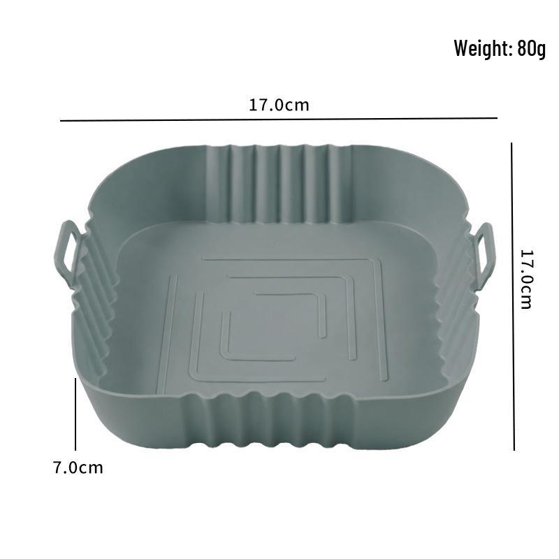 Silicone Baking Pan - High Heat Resistant, Easy to Clean, Round Mold for Air Fryers