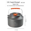 Tragbare Outdoor Aluminium Teekanne und Kaffeekessel für Camping, Bergsteigen und Brauen am Lagerfeuer.