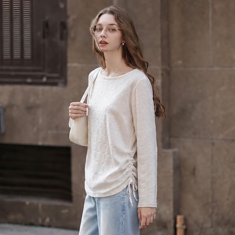 TonLion Women's Drawstring Long Sleeve T-Shirt