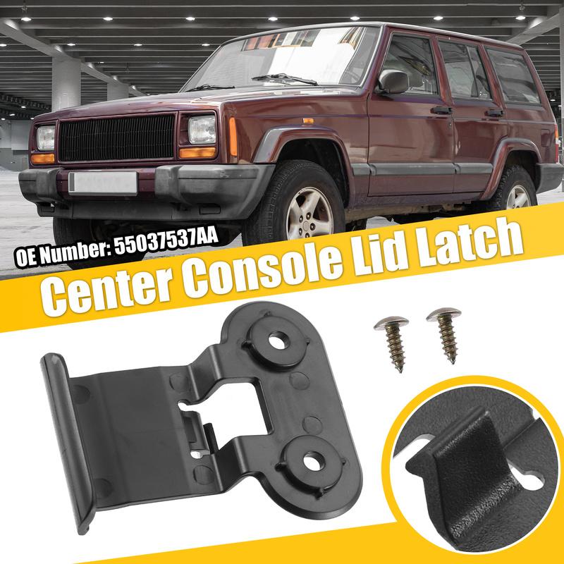 Center Console Armrest Lid Latch for Jeep Cherokee 1997-2001 55037537AA Black Glove Box Handle