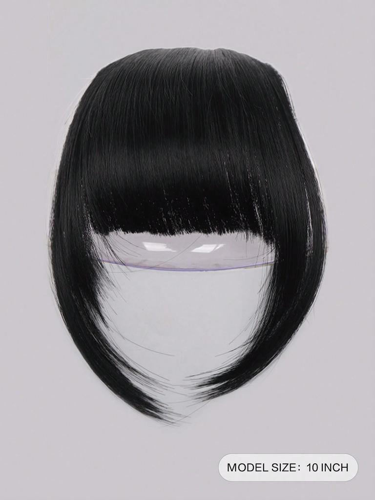 Synthetische Pony-Haarnadel, 10 Zoll, schmaler Pony mit Koteletten für den täglichen Pony der Frau