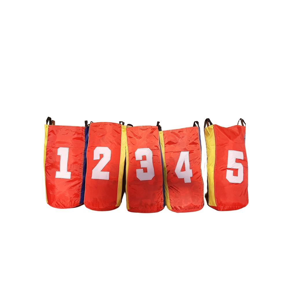Set Of Master Jumping Bags 50 X 70 Cm For Children 5 Pcs - Numbers