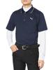 Golf Shirt GOLF Golf Stretch Smooth Kanoko Set Deep Navy [PUMA] Polo/Short Sleeve/627605 Men's
