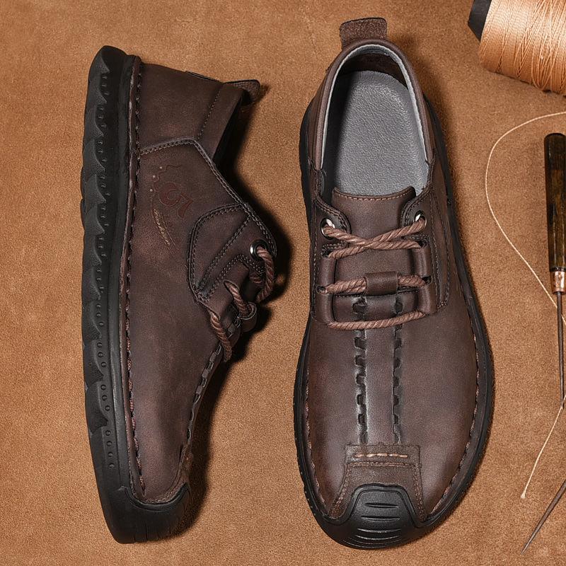 Obuwie męskie z prawdziwej skóry Obuwie robocze w stylu retro