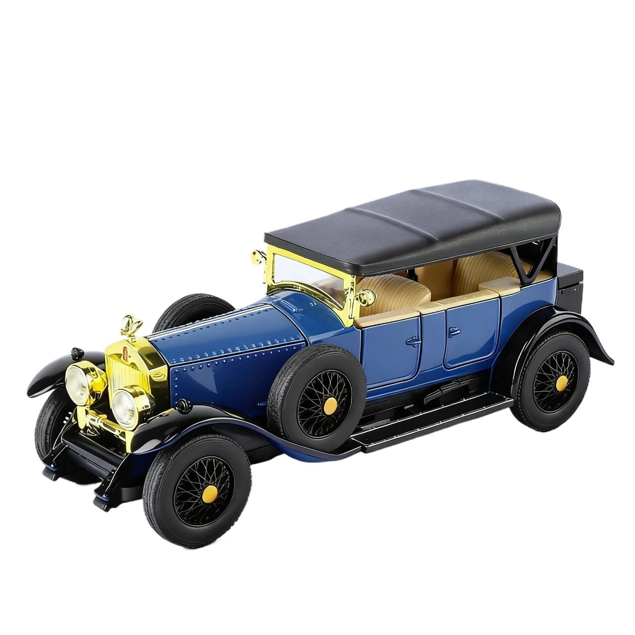 

1/32 Rolls Royce Phantom I 1925 Alloy Car Diecasts & Toy Vehicles Metal Toy Car Model Sound and Light Collection Kids Toy синий
