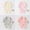 Baby Cotton Swaddle Suit With Magic Tape Closure For Newborns And Infants