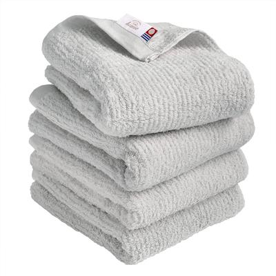 Imabari Towel Certified Face Towel Hiorie Reverse Towel Set of 4 Light Gray Made In Japan Quick Dry Absorbent Imabari Brand Cotton Cotton 100%