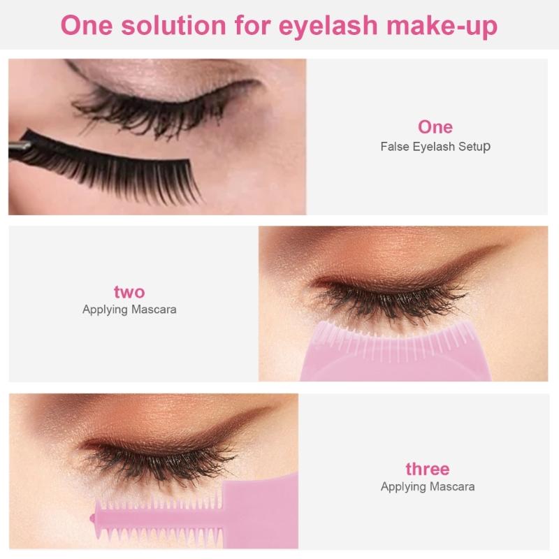 Mascara Shield Guard,Lash Guards Eyelashes Applicator Mascara Guard 3in 1 Upper Lower Mascara Applicator Tool Lash Buddy