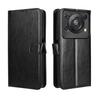 For Oukitel C60 Pro/Oukitel C60 PU Leather Case with Strap Crazy Horse Texture Phone Wallet Cover