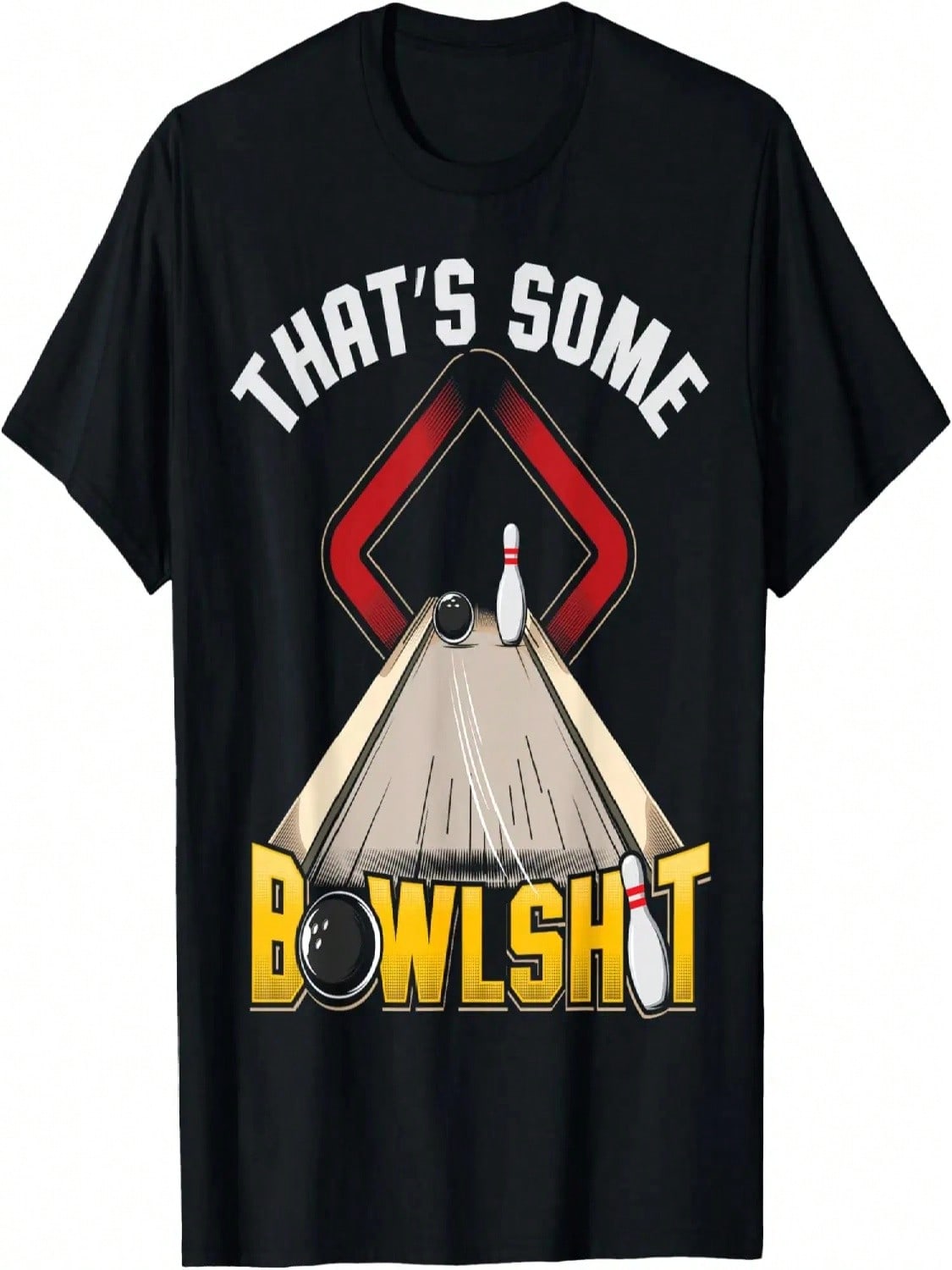 unisex Some Bowlsht Funny Ten Pin 10 Bowling Gift Men s Women s T-Shirt S разноцветный