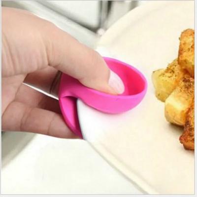 Convenient Heat Insulated Silicone Oven Mitts with Nonslip Finger Clips for 1PC Kitchen Cook Tools Accessories
