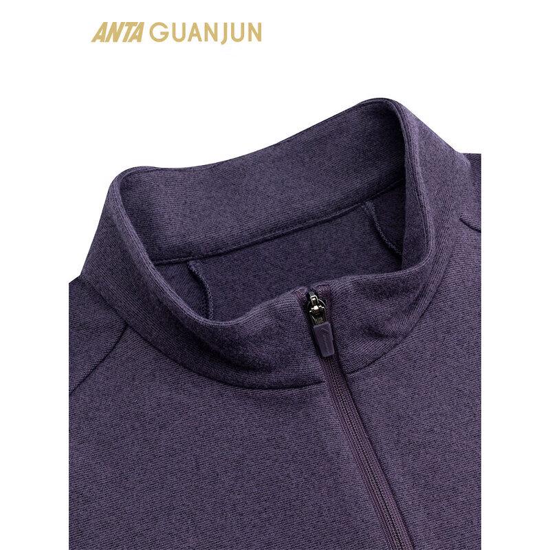 Anta Women's Champion Outdoor Fleece-Lined Long Sleeve Knit Top
