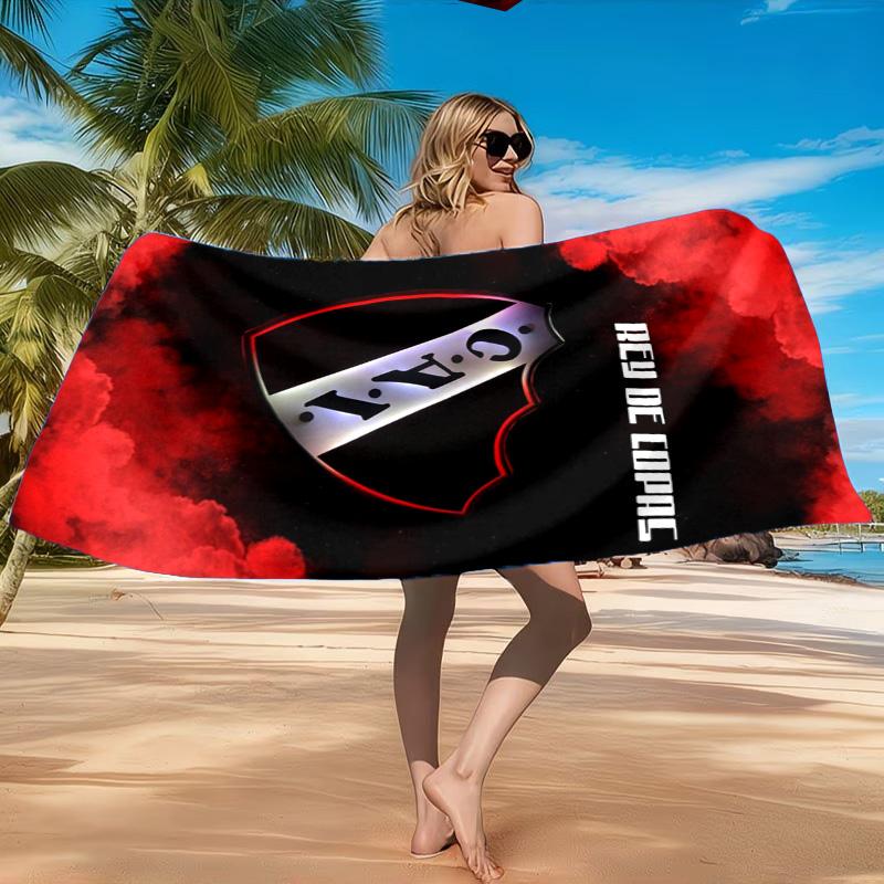 Club Atletico Independiente Beach Towel, Quick-drying, Easy to Care for, Suitable for Both Fitness and Beach Vacations,Sports Essential