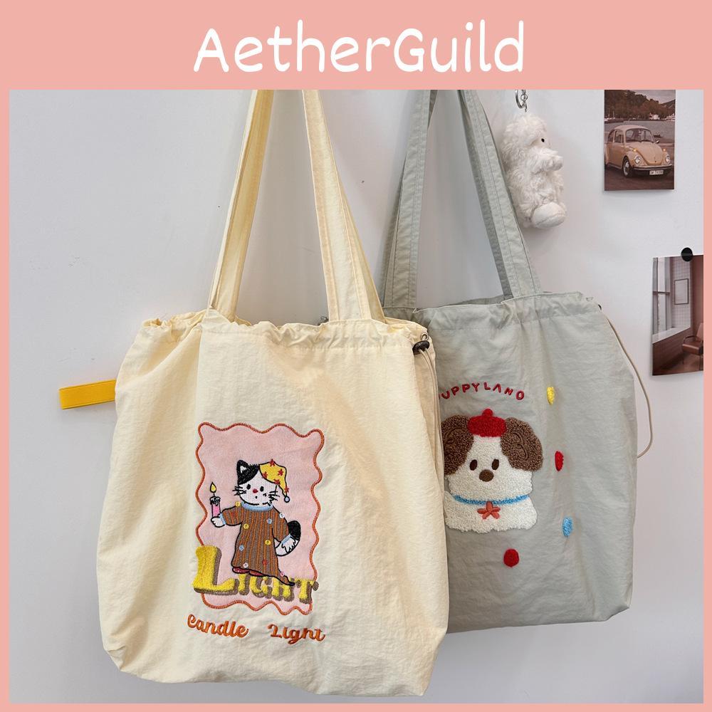 Adorable Korean Style Casual Tote Bag Perfect For Travel And School With Spacious Design