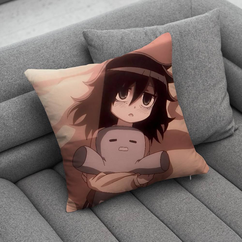 TTomoko WWatamote Kuroki Pillow Case Pillowcase Home Sofa Cushions Car Cushions Pillowcover Office Pillowshell Pillow