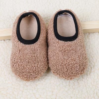 Children Coral Fleece Floor Socks Baby Boys Girls Plush Toddler Anti-slip Socks Autumn Winter Warm Indoor Slippers Socks Shoes