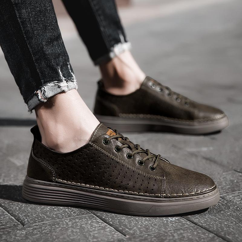 FashionClassic Brand New Men's Genuine Leather Shoes Vintage Men's Business Shoes Casual Shoes Breathable Men's Oxford Shoe Shoes