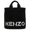 Letter Print Open Closure Internal Logo Decoration Cotton Backpack Unisex Backpack Black FC52SA910F0199