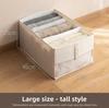 Cloth Storage Bin Foldable Cotton Linen Dustproof Organizer For Bedroom Closet Drawers