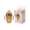 Wide-Mouth Silicone Baby Bottle with Handle, Anti-Colic, Breastfeeding Mimic, Gravity Ball for Weaning.