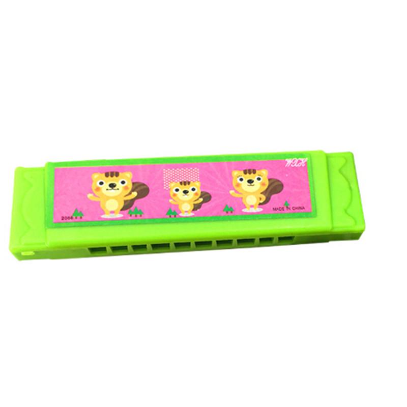 Kids Cute Cartoon Plastic Harmonica Toy Fun Musical Early Educational Gift Toy