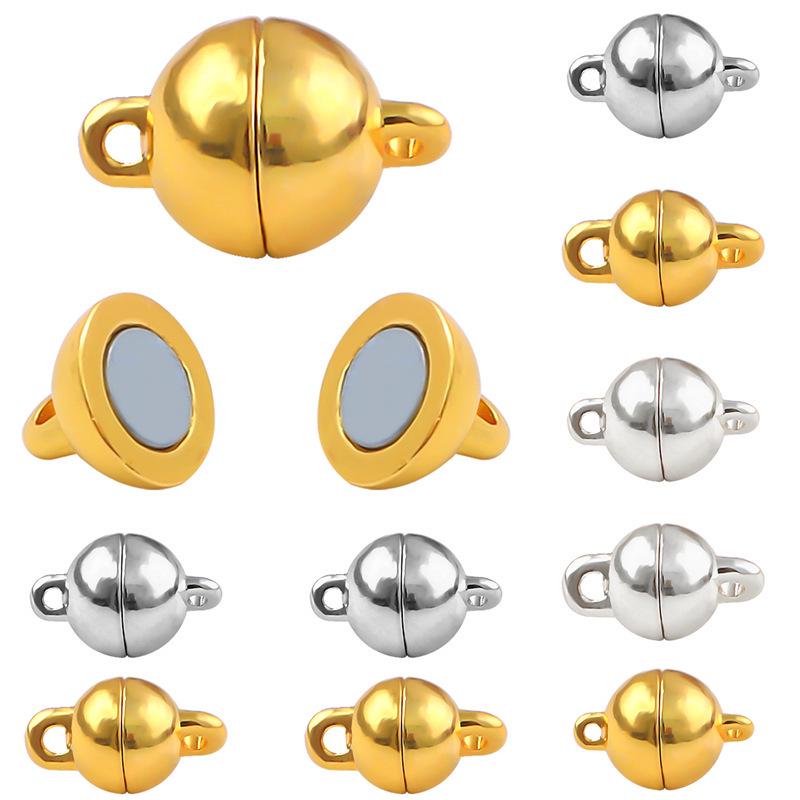 

Glossy Magnetic Clasp for DIY Jewelry: Bracelet, Necklace, Connector 2 sets/package