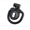 Positive Mini Flat Short Cock Ring Chastity Cage Device with 4 Ring for Male