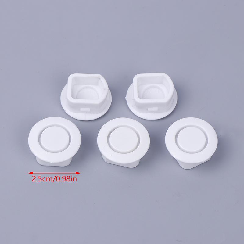 

5 шт. Декоративная крышка для автомобильного радара общего назначения, подходящая для автомобильного переднего и заднего бампера, предупреждающего о движении задним ходом, заглушка для зонда радара 2.5cm белый