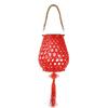 Chinese-Style Solar USB Charging Courtyard Lantern: Outdoor Rattan Atmosphere Lamp, Floor-Standing or Handheld for Balcony and Garden.