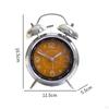 Retro Style Analog Alarm Clock Silent Non Ticking Analogue Home Decoration for